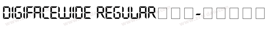 DigifaceWide Regular手机版字体转换